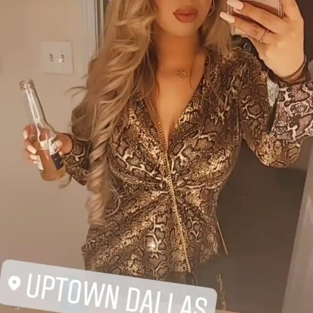 Snakeskin Sparkling Mini Dress